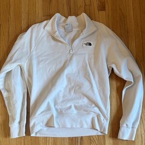 The North Face women’s Zip-Up Sweater in White
